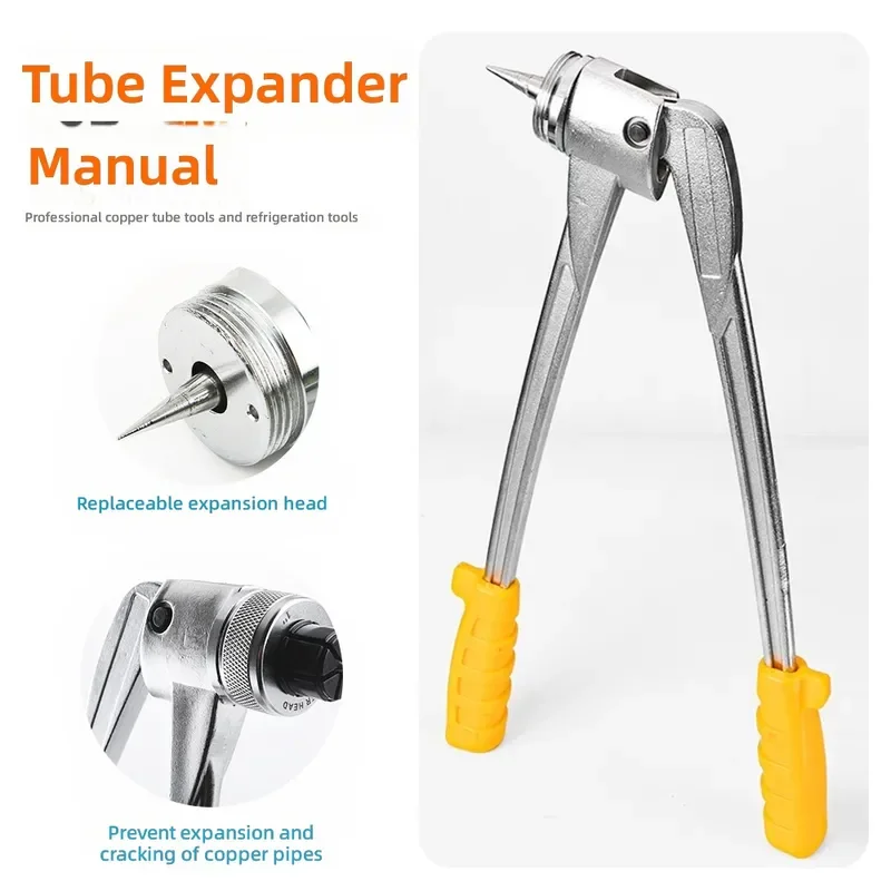 Manual Air Conditioning Copper Tube Expander 10-42mm Lever Refrigeration Pipe Flaring Tool CT-100 HVAC Plumbing Repair Kit