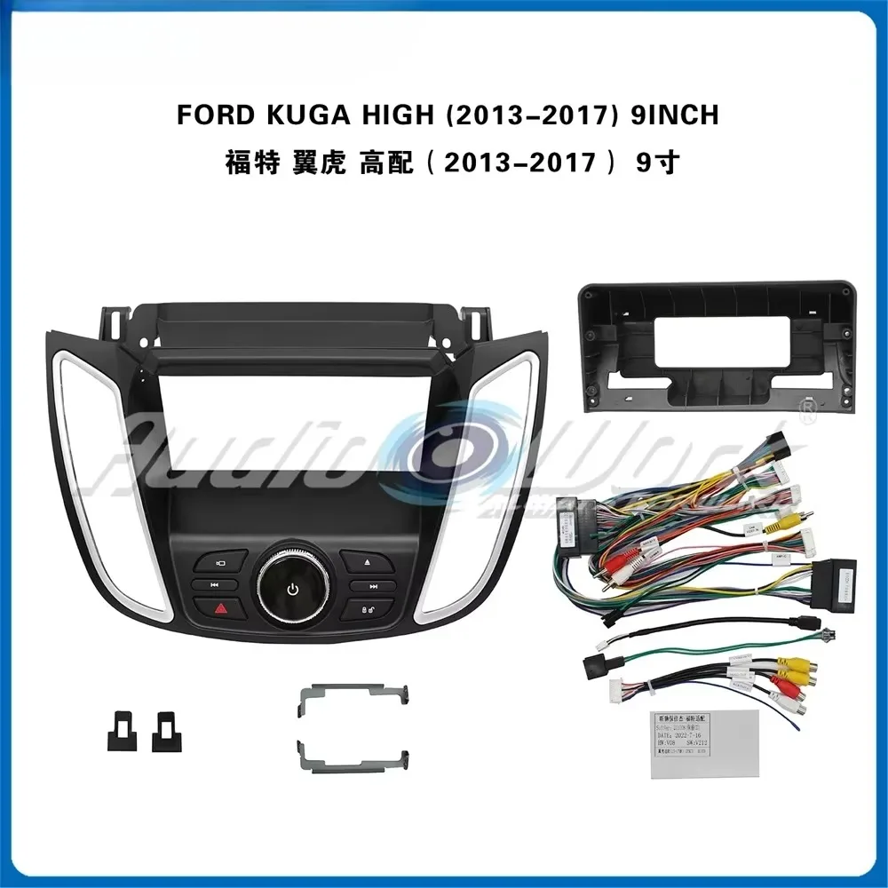 

Car Radio MP5 Player Panel Fascia 9 inch for FORD KUGA HIGHEND 2Din Stereo Player Install Surround Panel Dash Kit GPS Frame