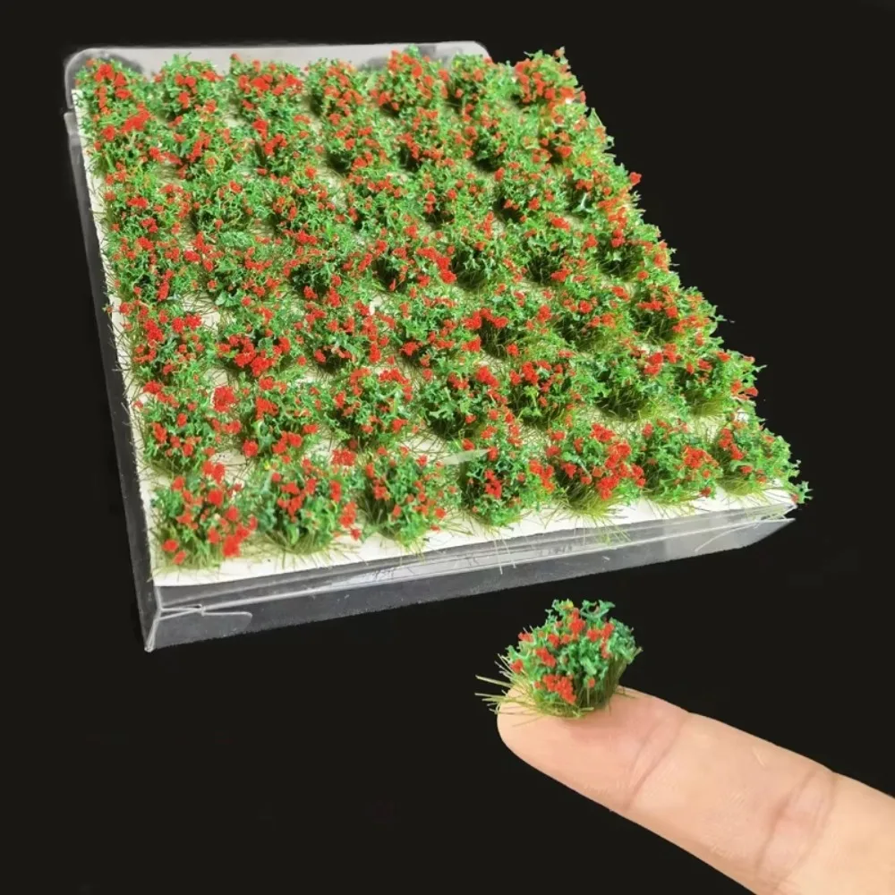 

DIY Building Miniature Flower Cluster Railway Train Model Making Static Flower Tufts 8mm Height Simulation Flower Grass Model