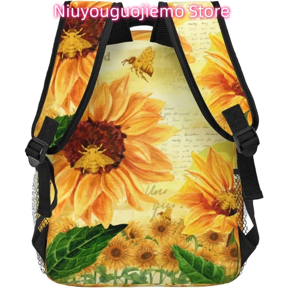 Uroczy plecak na laptopa z motywem słonecznika, lekki, uniwersalny, podróżny, codzienny plecak unisex do szkoły dla mnie.