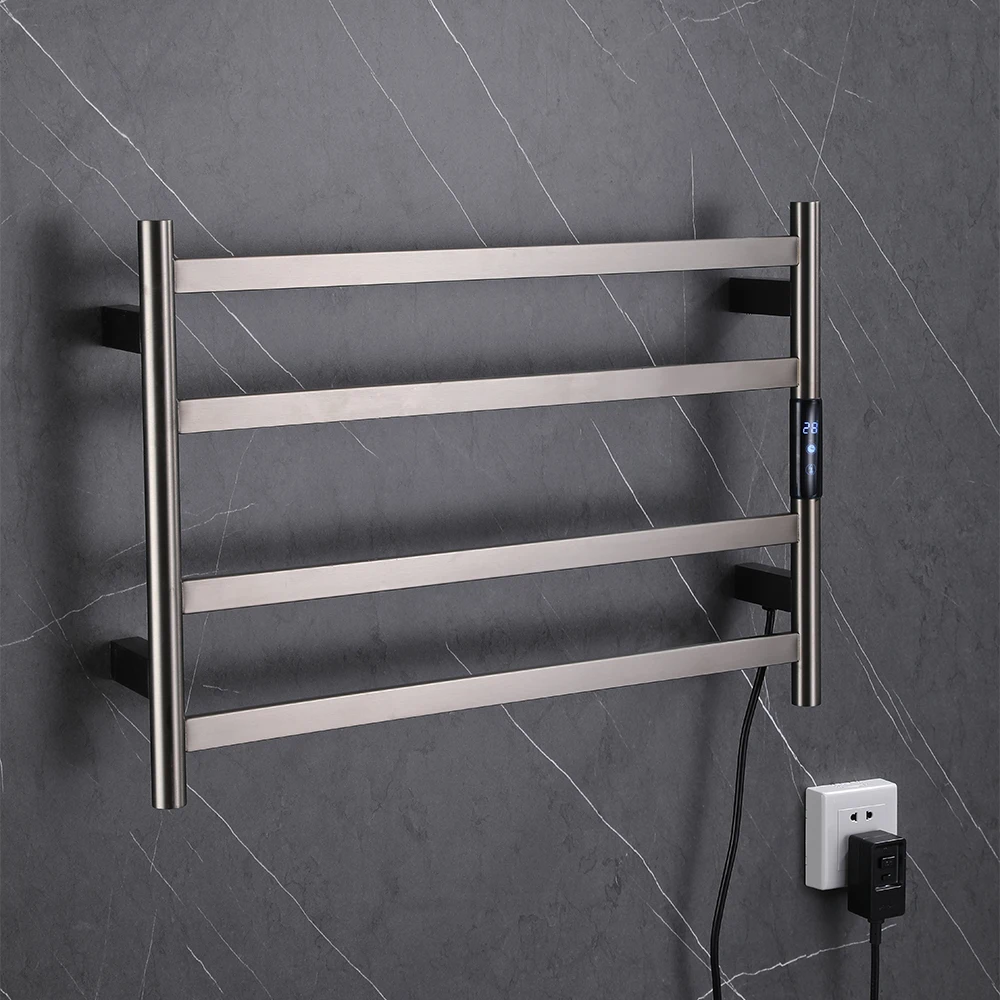 

Manufacturer Customized Heated Smart Towel Warmer Stainless Steel Towel Rack Bathroom Towel Holder