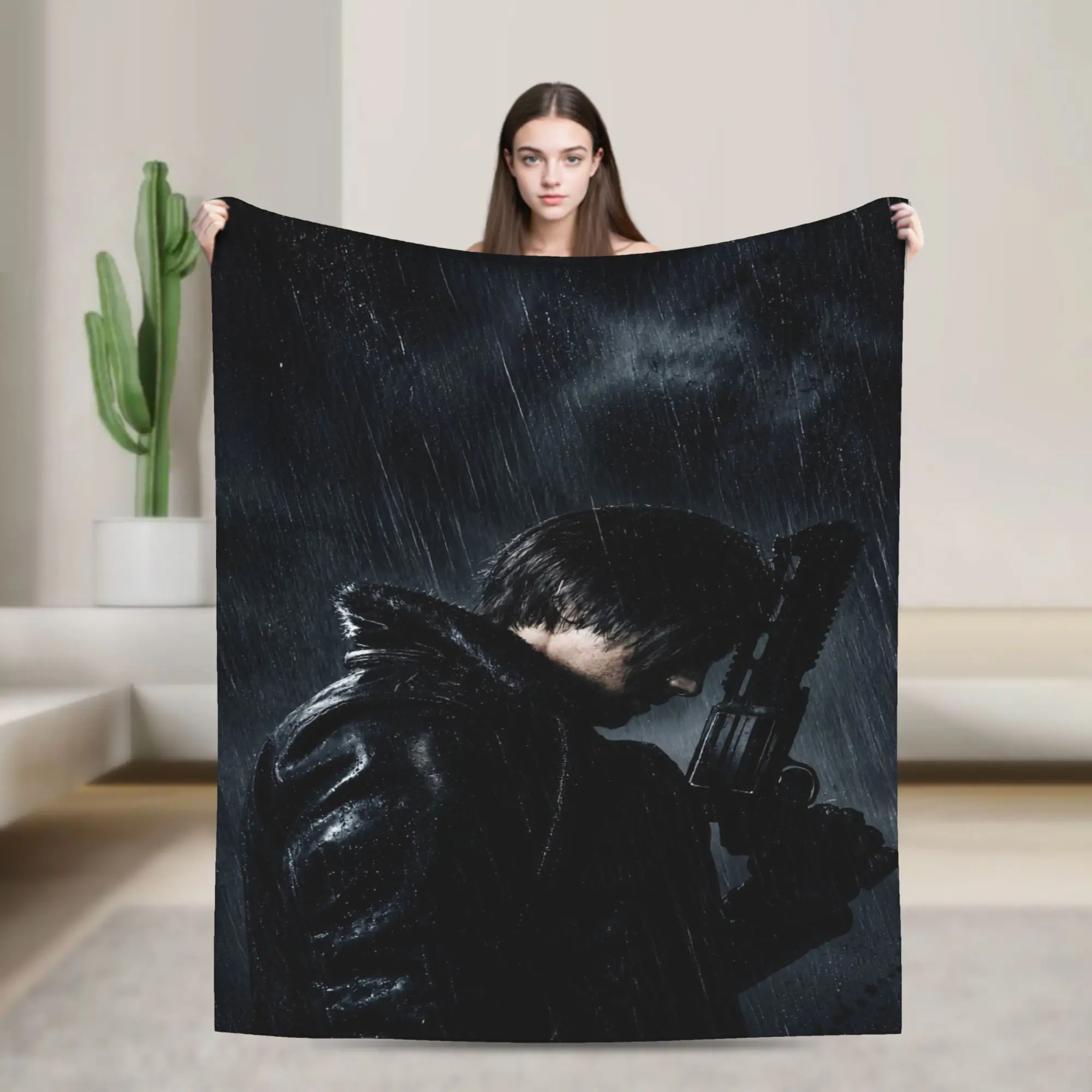 Leon Kennedy Blanket Winter  Cozy Throw Blanket For Girls Sofa Home Flannel Bedspread Bed Cover