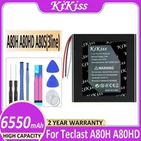 KiKiss Battery 6550mAh for Teclast A80H A80HD A80S A80se X80H X80HD X80 Plus &Pro &Power Tablet PC Bateria