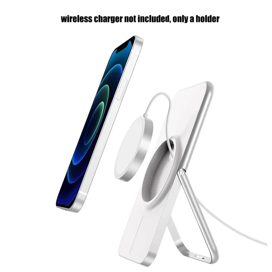 

ZSHOW Magsafe Charger Stand for iPhone 12 Pro Max Magnetic Wireless Charger Phone Holder Foldable Aluminium Desk Phone Stand