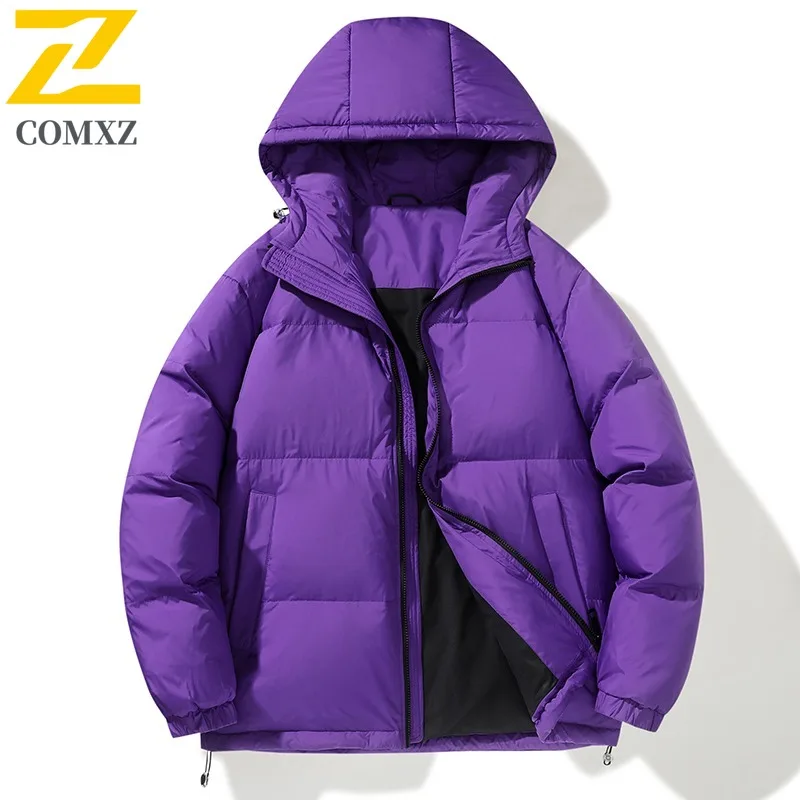 COMXZ أسفل سترة كبيرة الحجم يندبروف مقاوم للماء جودة عالية متعدد جيب الرجال معطف التزلج الباردة والدليل على الدافئة في الهواء الطلق ملابس للرجال #3