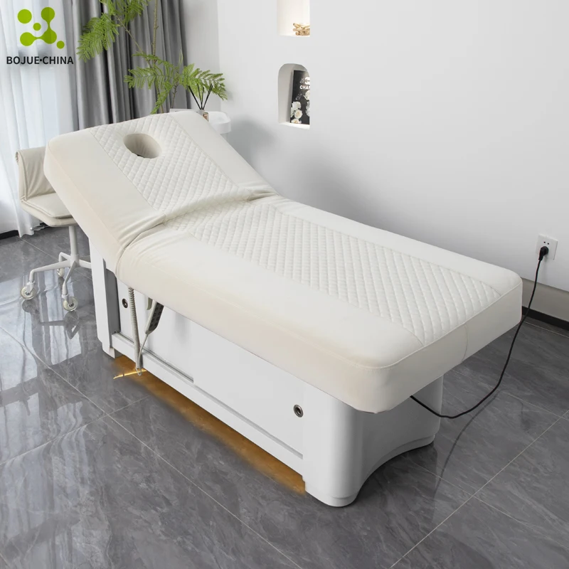 2 Motor Cosmetic Lash Bed Luxury Eyelash Bed Beauty Spa Salon Furniture Electric Beauty Chair Facial Massage Table Bed