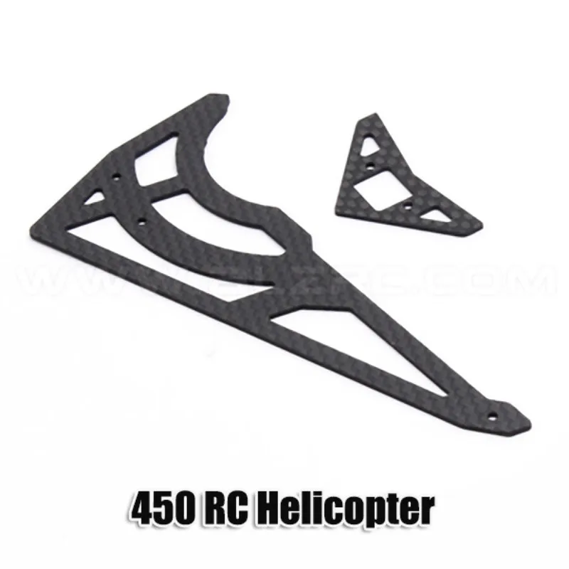 Aleta trasera horizontal/vertical para helicóptero Align Trex 450 RC, fibra de carbono 450, promoción