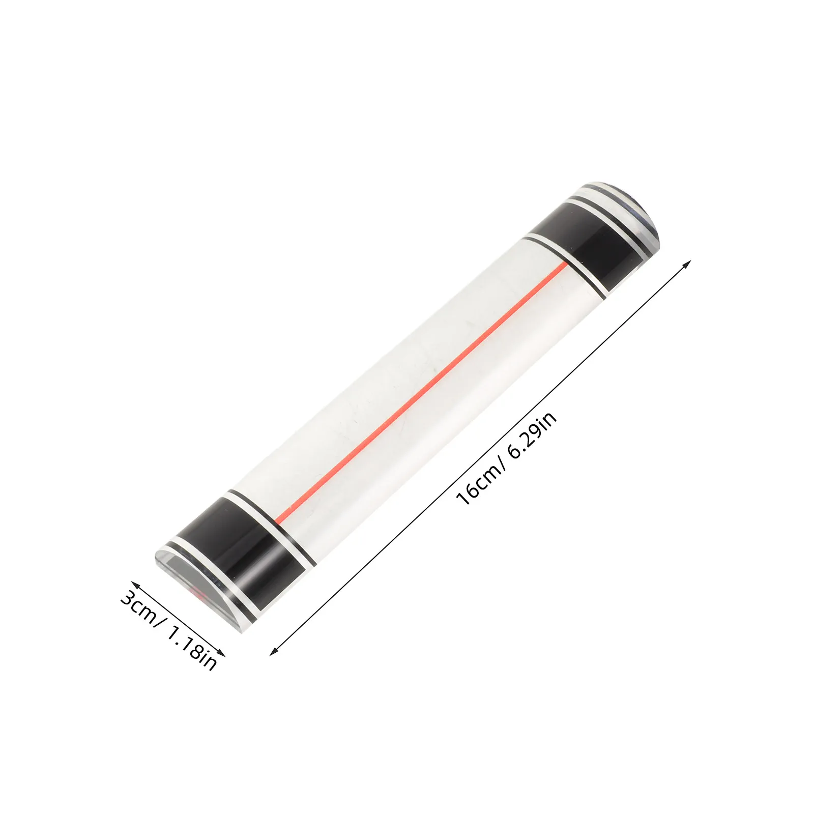 2Pcs Magnifying Ruler Bar 16Cm 2X Clear Acrylic Reading Aid with Sliding Marker for Mahjong Card Games Instruction Pages Cross