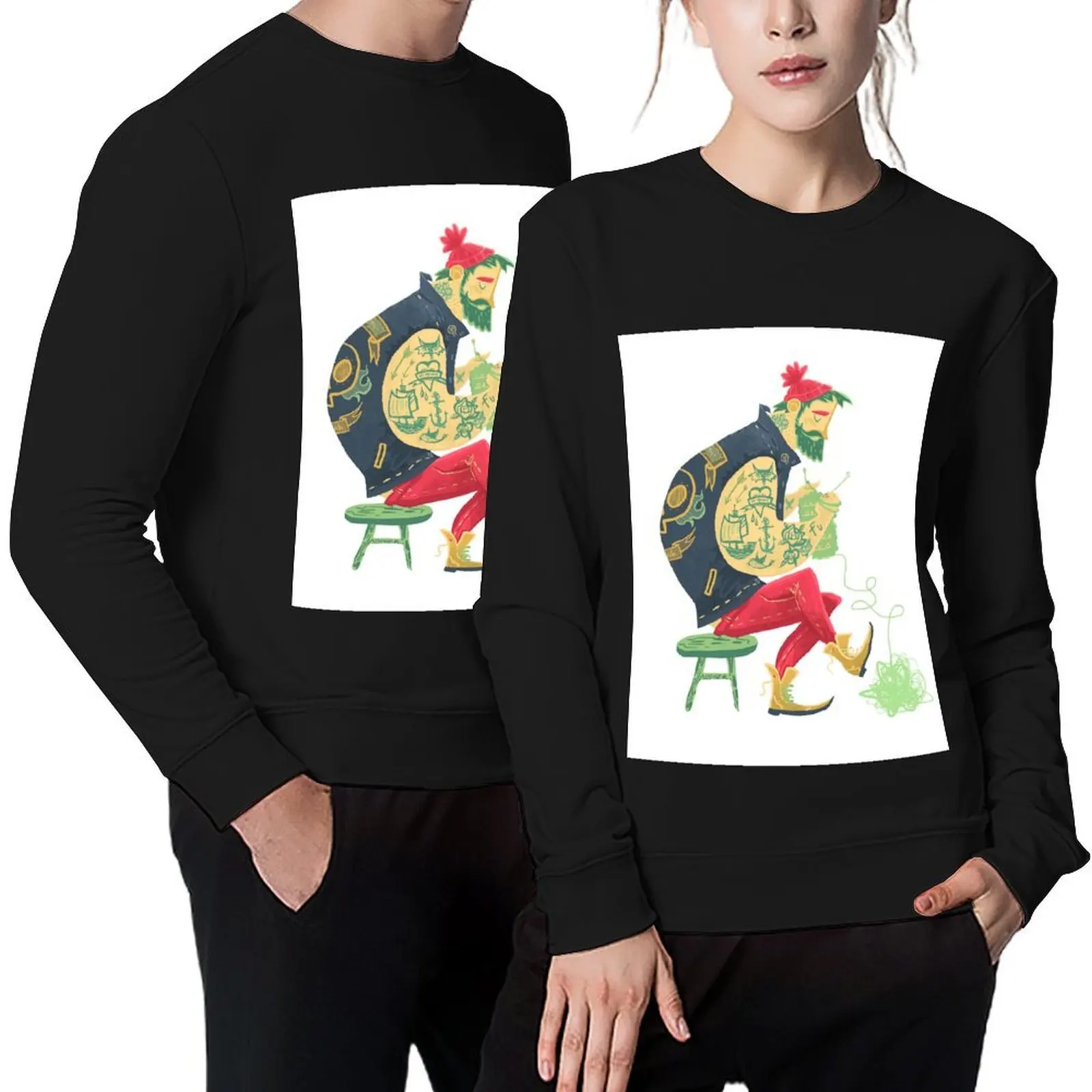 

dude knits Pullover men's clothing tracksuit anime clothes men's sweat-shirt set men's sweatshirt