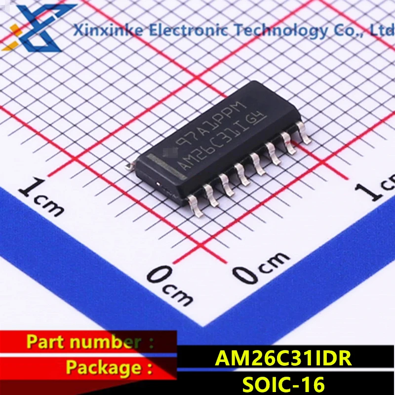 

10PCS AM26C31IDR SOIC-16 AM26C31I RS-422 Interface integrated circuit Quad Diff Line Drvr 4-way differential line driver