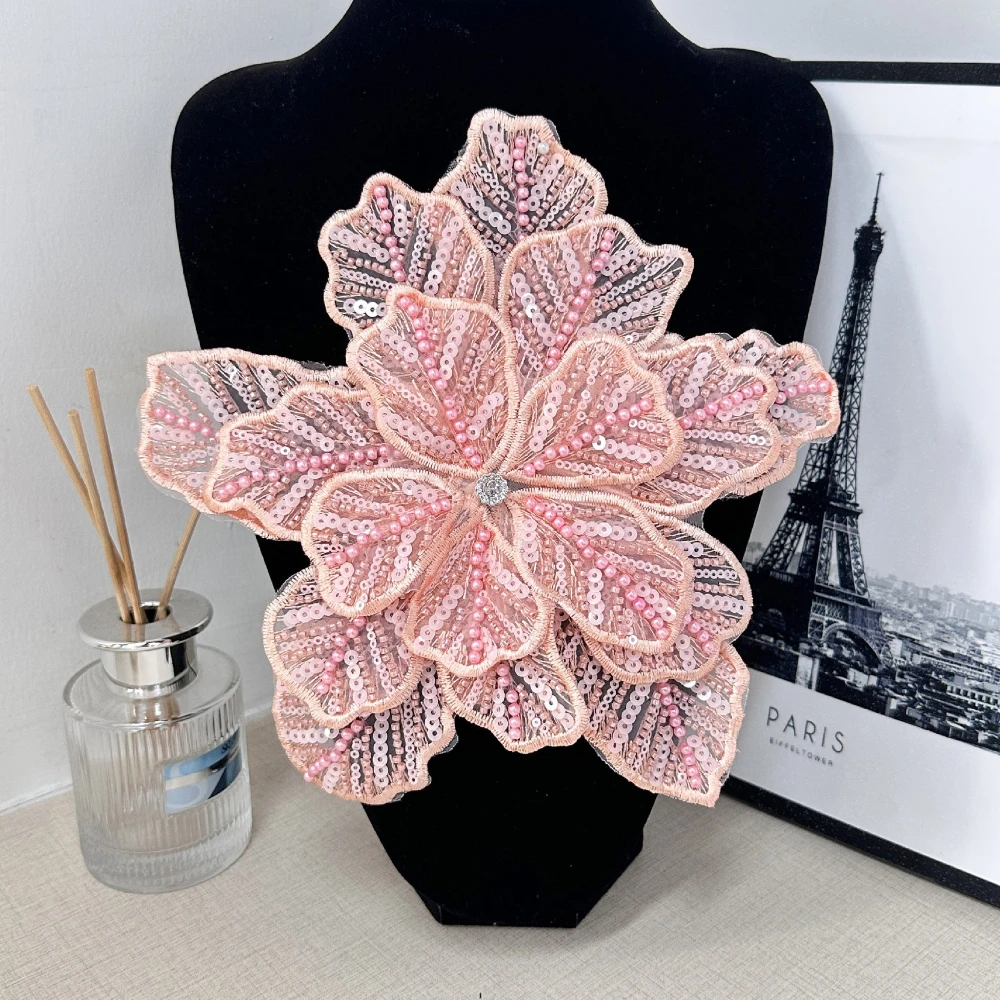 Multicolor Sequins Fabric Flower Brooch Pins Luxulry Jewelry Brooches for Women Wedding Party Badge Accessories Gifts