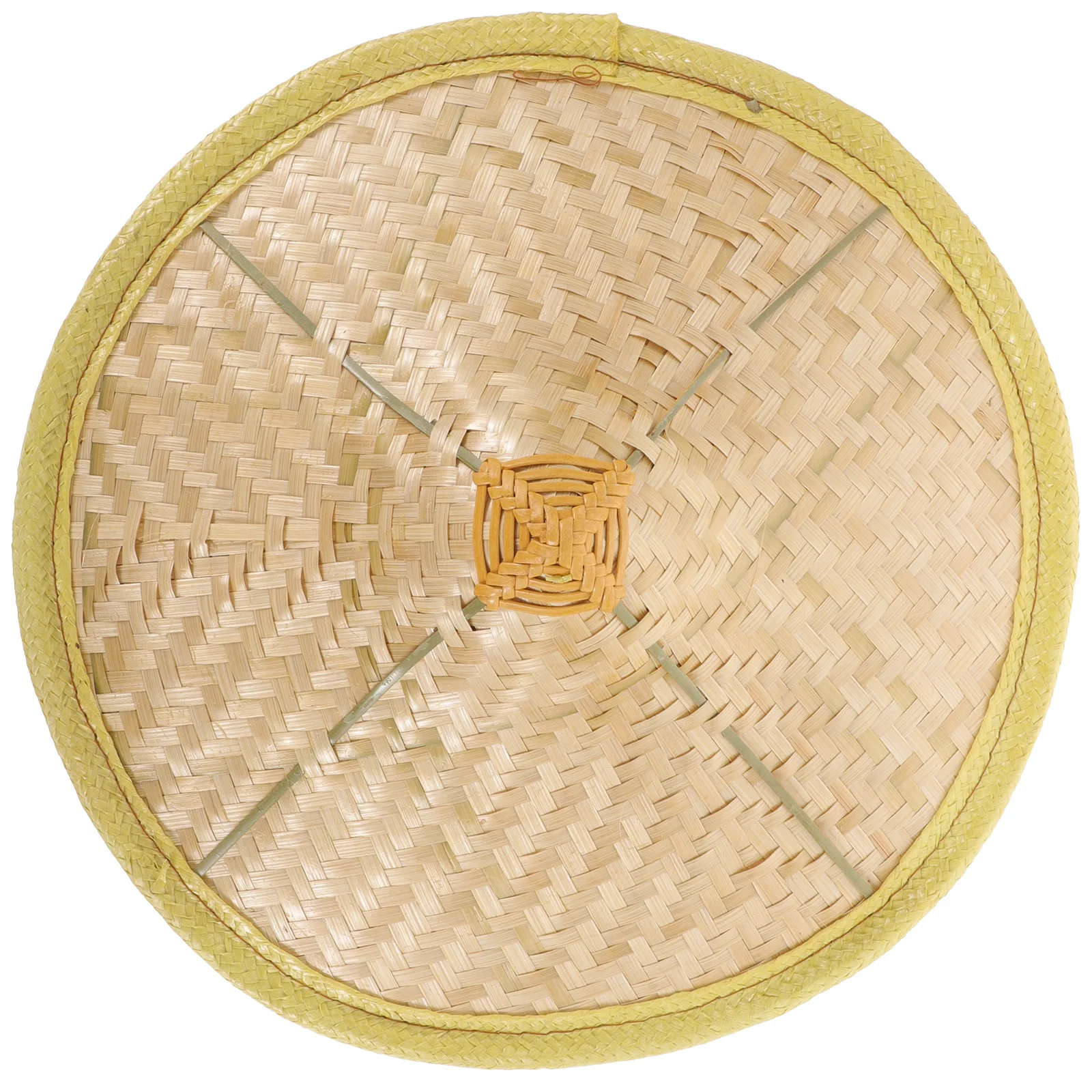 

Bamboo Hat Cosplay Samurai Decorative Cone Asian Rice Farmer Adjustable Rope Stage Prop Lightweight Sun Shield