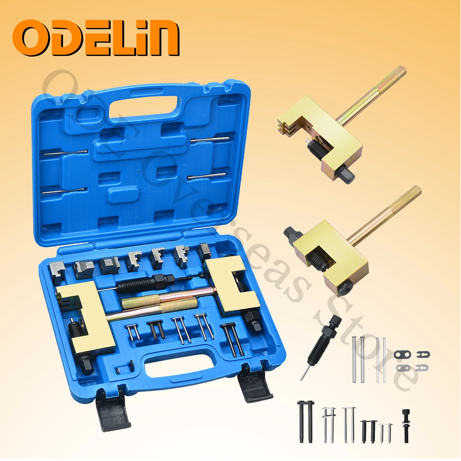 Kit d'outils de rivetage de chaîne de distribution pour moteur Mercedes Benz M271, outil de démontage de chaîne de distribution d'arbre à cames pour M272 M102 M103 615 616