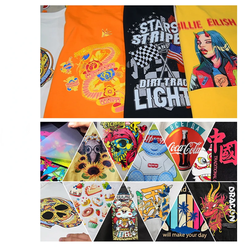 Popular Dual Heads Dtf Printer with Powder Shaking Machine and Dryer for Hat Short Sleeve T-shirt Pattern Printing