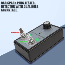 Automotive Coil Detector Car Spark Tester Wire Diagnostic Test Tool Ignition System Tester Dual Hole Tester Spark Plug Tester