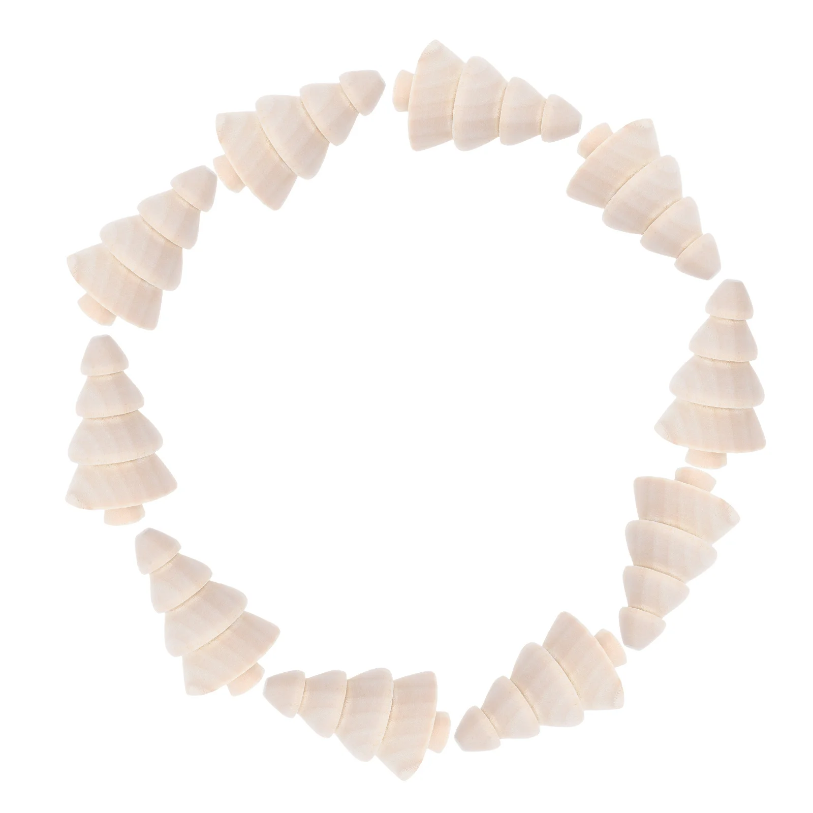 

10pcs Mini Wooden Christmas Tree Unpainted Diy Craft Kit For Holiday Home Decor Xmas Party Ornament Wood Craft Supplies