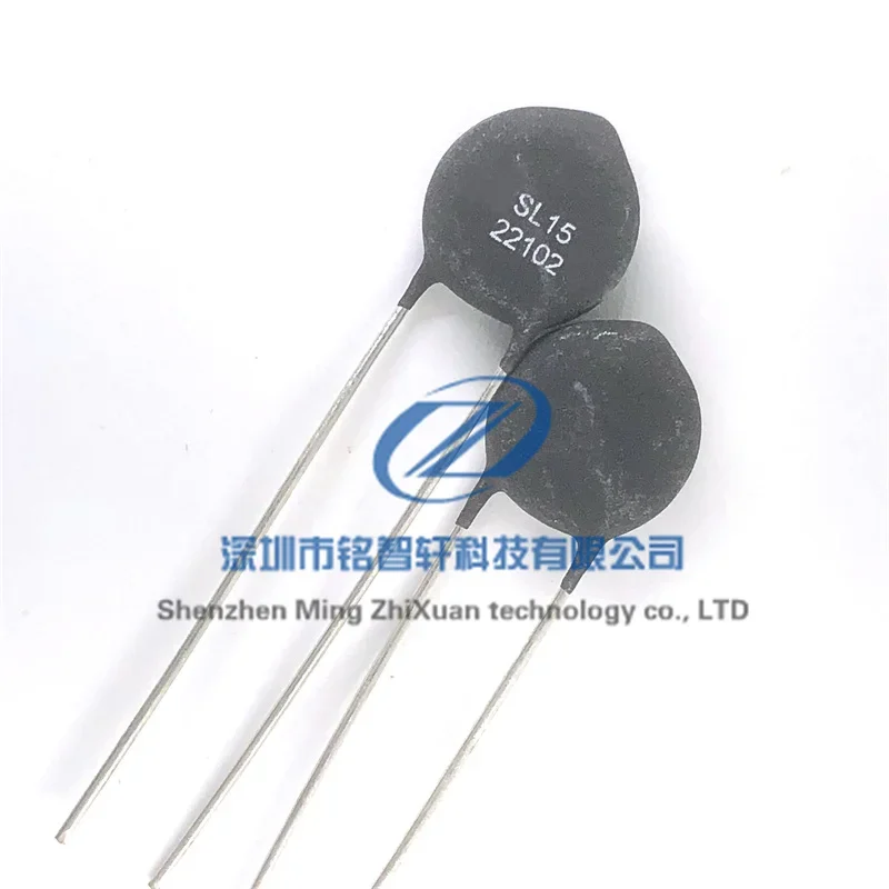 2PCS New original SL15 22102 15mm 220ohms 220R 25% 2A INRSH CURR LIMITER plug-in component SL15-22102 NTC thermistor