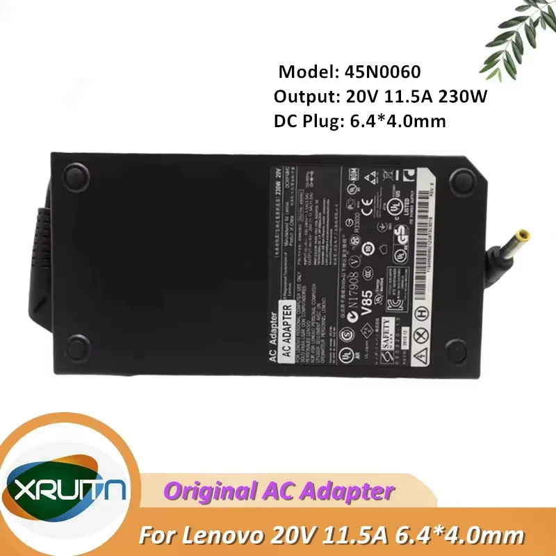 

Original 20V 11.5A 230W 45N0060 45N0061 45N0064 45N0065 Power Supply AC Adapter For Lenovo W710 W701 W700 W700DS Laptop Charger