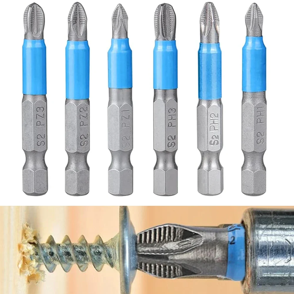 12PCS Anti-Slip Phillips Screw Extractor Bits Set with Strong Magnet, S2 Steel for Stripped Screws -Impact Driver/Manual Tools
