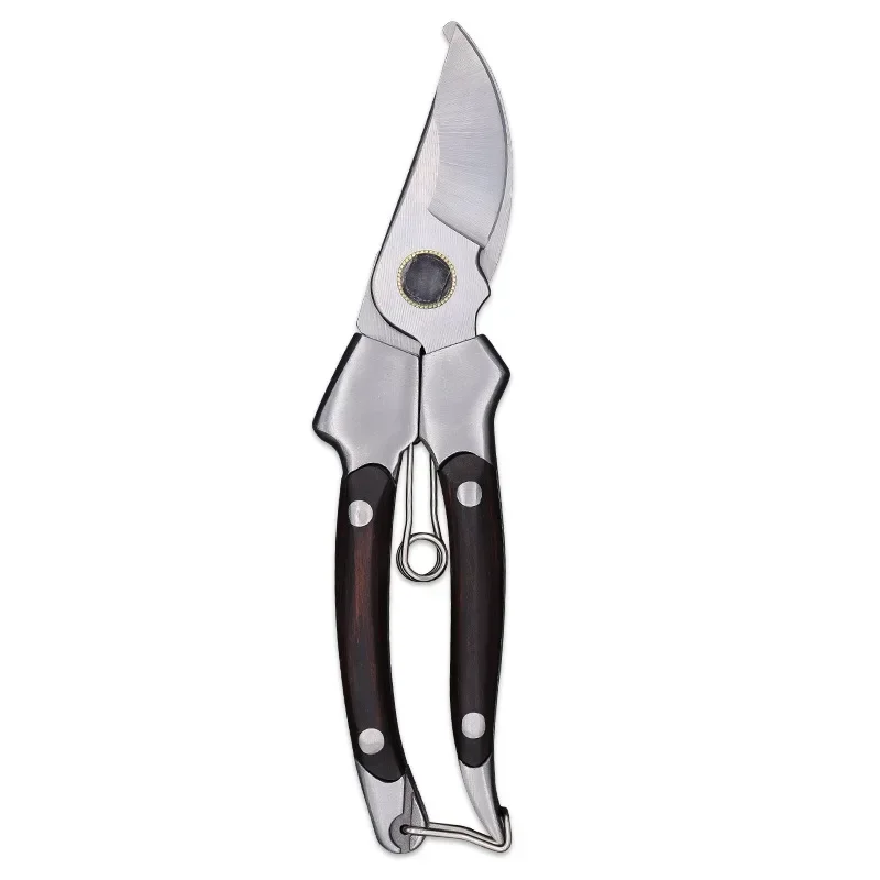 Cuchilla de acero al carbono con mango de madera de Color, tijeras de podar de bypass fuerte, herramientas manuales, plantas, bonsái, Gargen, tijeras para el hogar