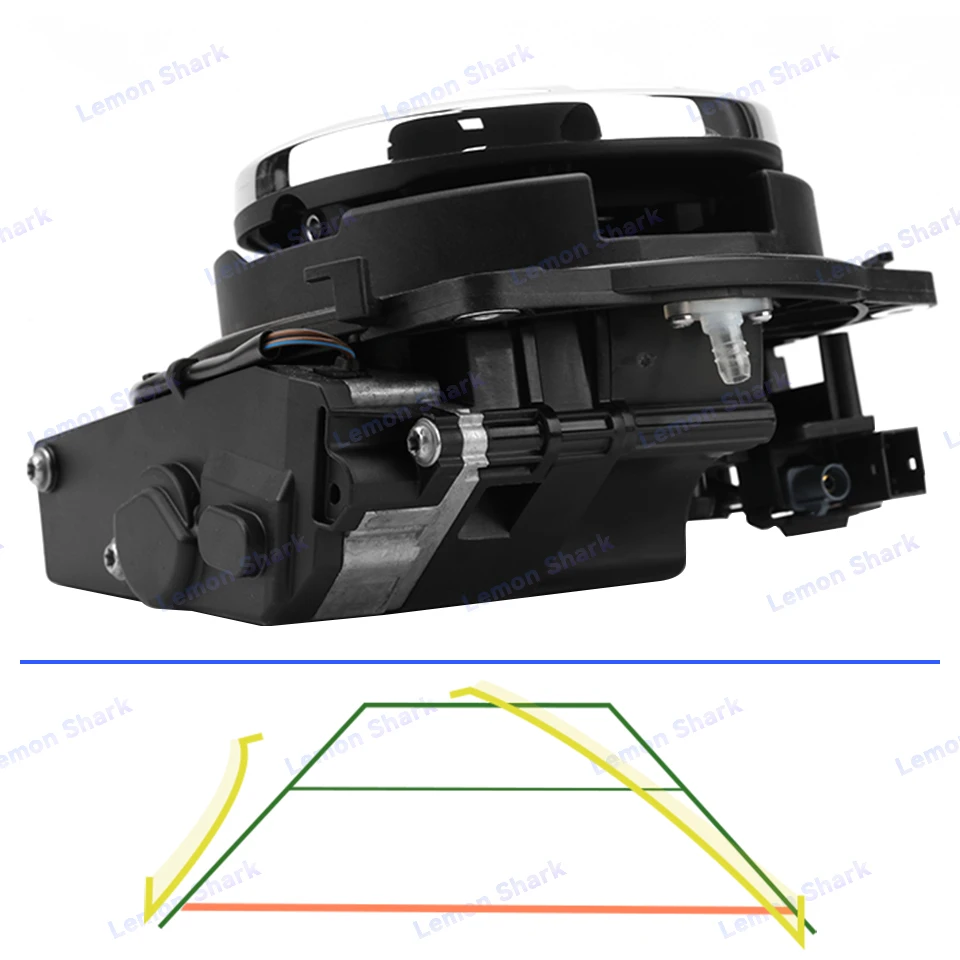 for VW Golf 7 7.5 MK7 MK7.5 Flip Badge OEM Rearview Camera High Line Lowline CVBS Reverse Camera Trunk Switch Old Sign Version