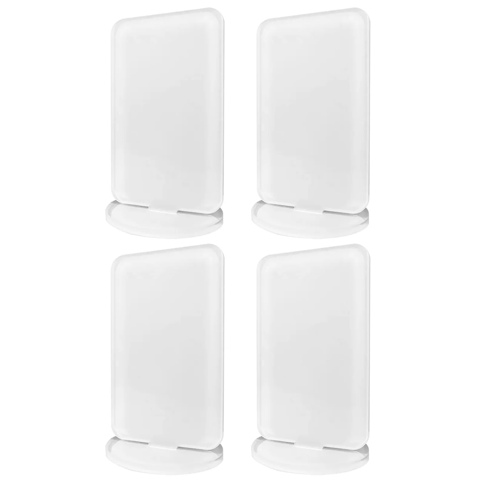 4Pcs Sublimation Heat Transfer Display Base - Blank Acrylic Table Sign for DIY Wedding Party Office Store Decoration