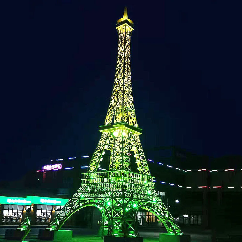 ff-Outdoor Giant Lighted 3m 6m 10m 15m French Large Torre eiffel Tower Model for City Centre Decoration！