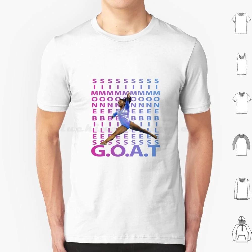 Simone Biles-Goat T Shirt 6xl Cotton Cool Tee Artistic Gymnast Simone Biles Sport Greatest Simone Biles Artistic Gymnast Simone