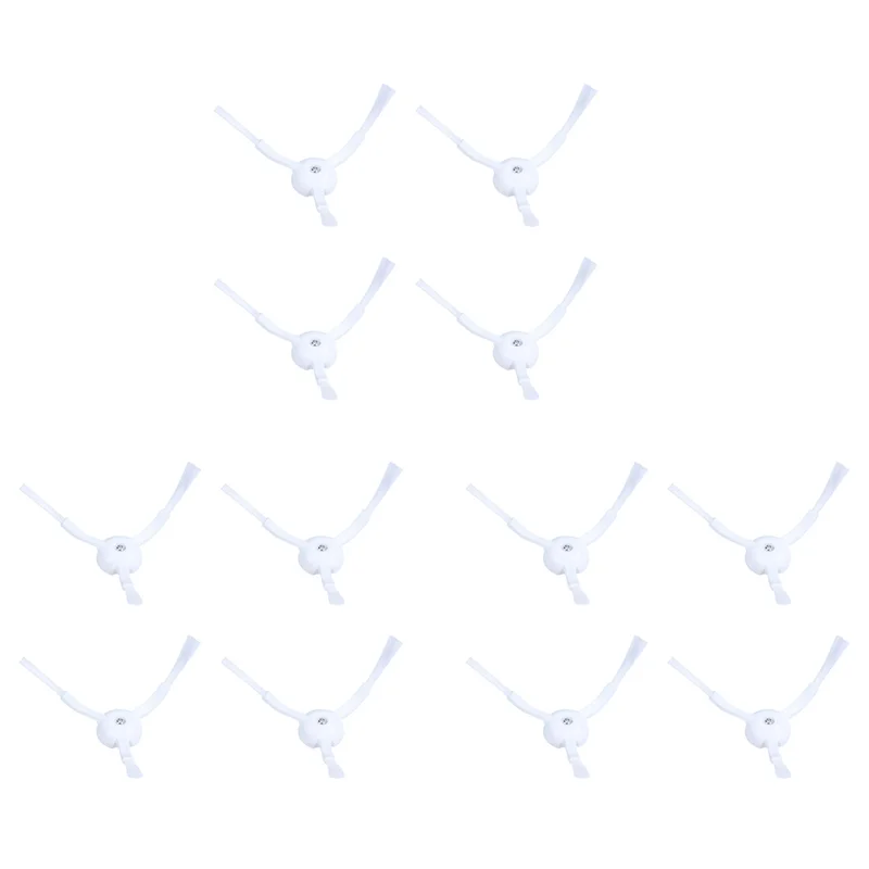 BAAN-12Pcs Side Brush For Xiaomi Roborock S50 S51 Vacuum Cleaner 1 2 Robot Vacuum Cleaner Spare Parts Kits Not Hepa Filter