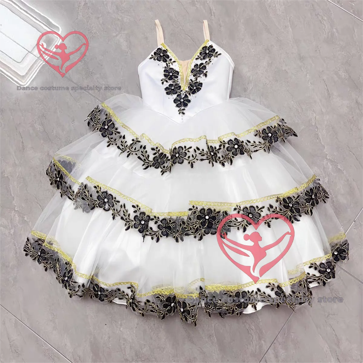 Graduation Gala Clara Ballet Performance Dress, Competition Costume, Tulle Dress, Stage Wear, Professionally Custom-Made by PDE