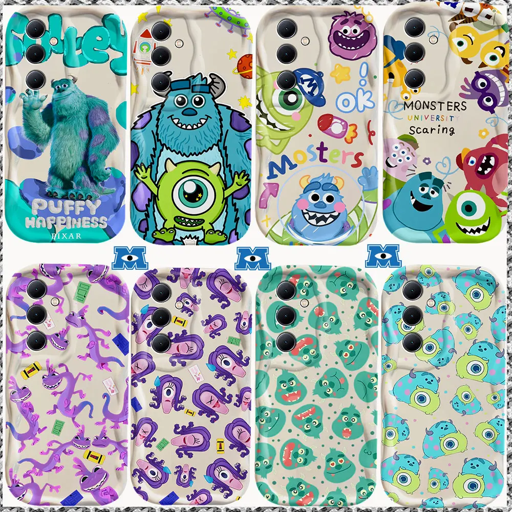 M-monsters Inc 3D Wave Case For Xiaomi Redmi 13C 12 12C 10 10C 9 9C A1 A2 K50 K40 Note 13 12 11 10 Pro Plus 4G 5G Cover