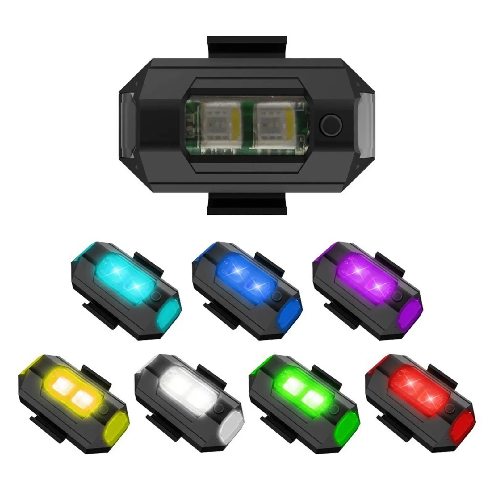 범용 드론 야간 LED 충돌 방지 경고등, 미니 신호등, dji Mini 2 액세서리, 7 색 스트로브 라이트