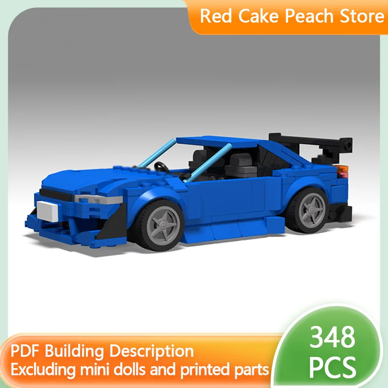 

Speed Racing Car Model MOC Building Bricks Silvia S15 Hypercar Modular Technology Children Holiday Gifts Assemble Toys Suit