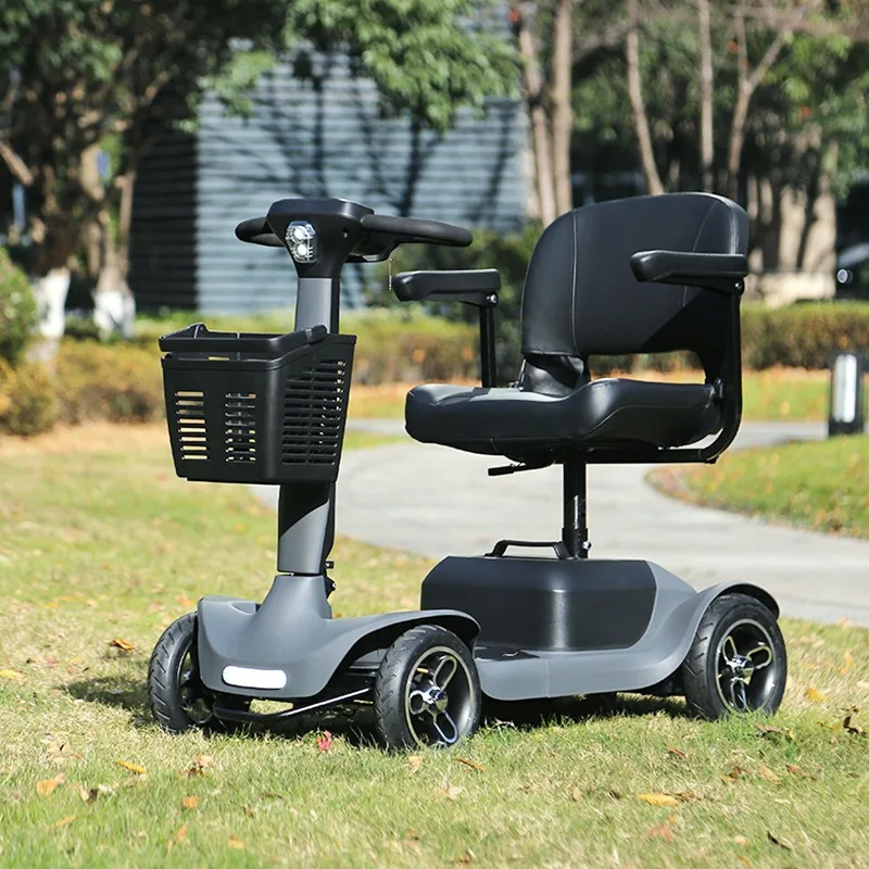Four-wheel Electric Scooter Folding Long Battery Portable Electric Scooter Design Commercial Furniture Patinete Elétrico ZY40DDC
