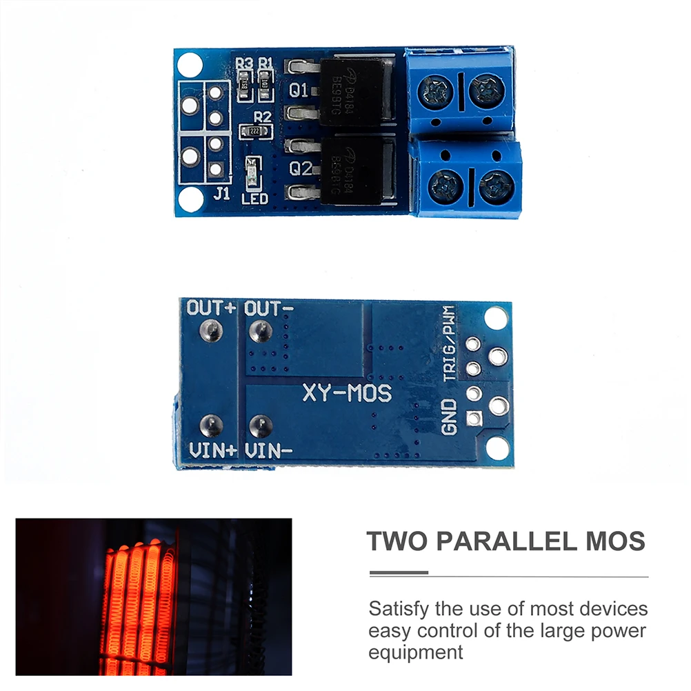 

10pcs Dc 5V-36V 15A Max 30A High-Power Driver Module Double Mos Driving Controller Board Motor Speed Control