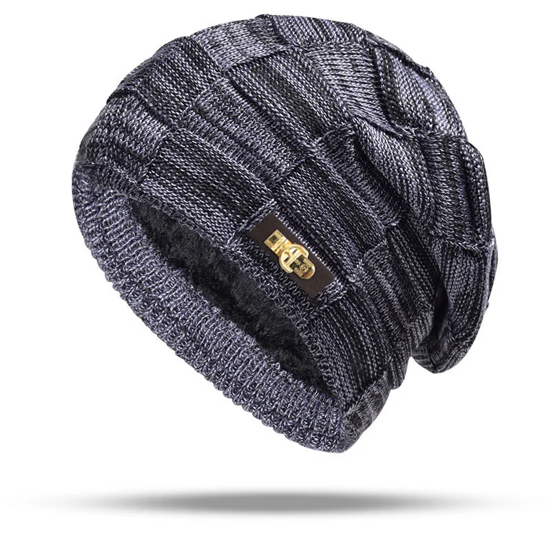 Classic autumn and winter warm hat cover, scarf set, woolen hat, windproof needle for cycling, suitable for men and women