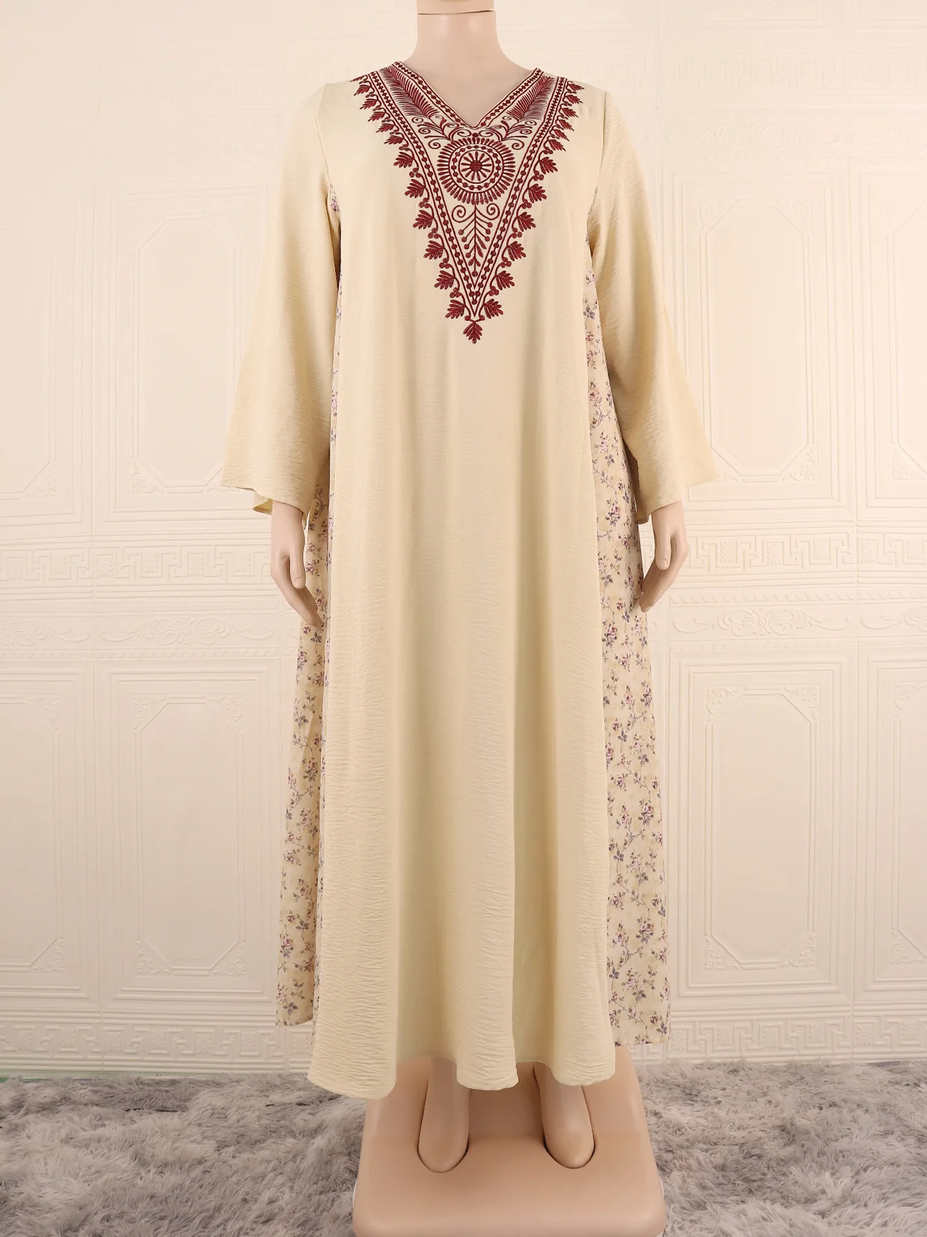 Muslim Party Dresses Women Abaya Dubai Long Robe Embroidery Print Eid Ramadan Morocco Jalabiya Kaftan Islam Arab Abayas Vestidos