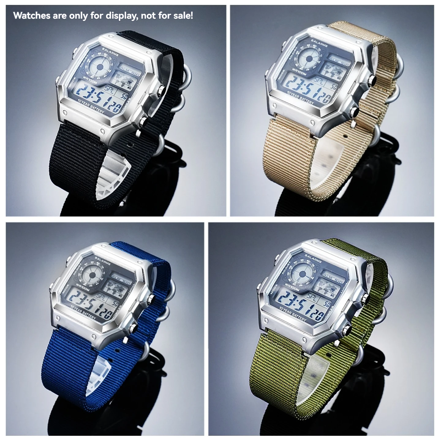 النايلون حزام الساعات ل كاسيو مربع صغير AE1000/1200/1300/ae1500 A158/A168 W218H F91W الرياضة تنفس قماش حزام ساعة اليد 18 مللي متر