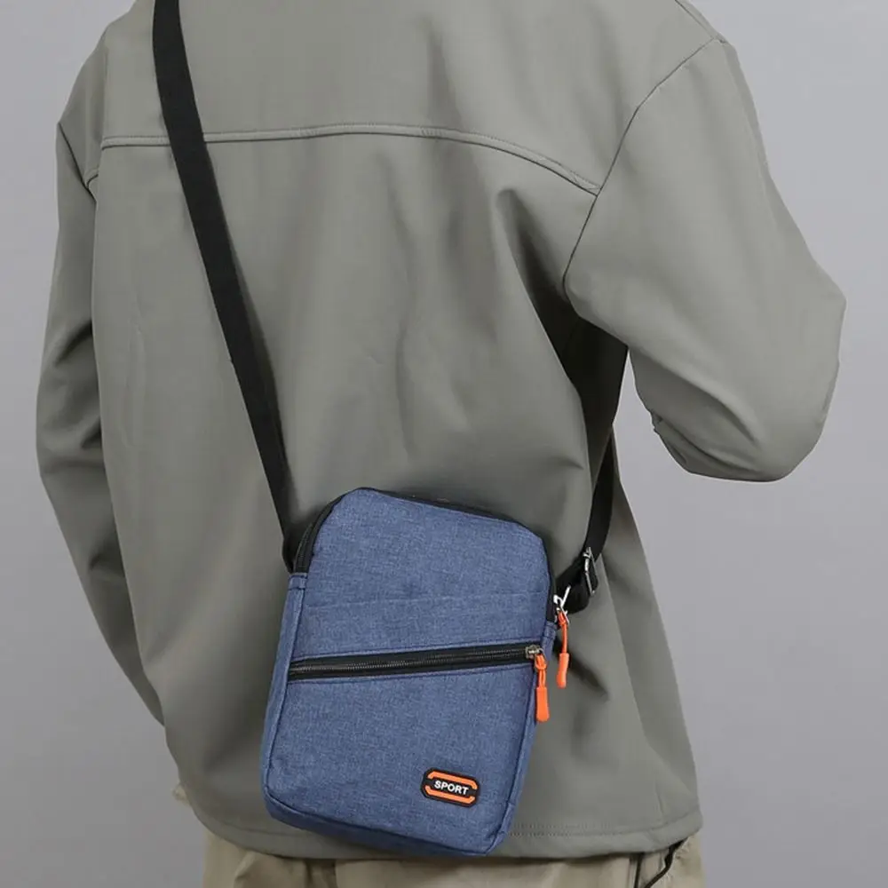 

Oxford Casual Shoulder Bags Large Capacity Mobile Phone Bag Waterproof Sports Chest Bag Wear-resistant Men Crossbody Bags