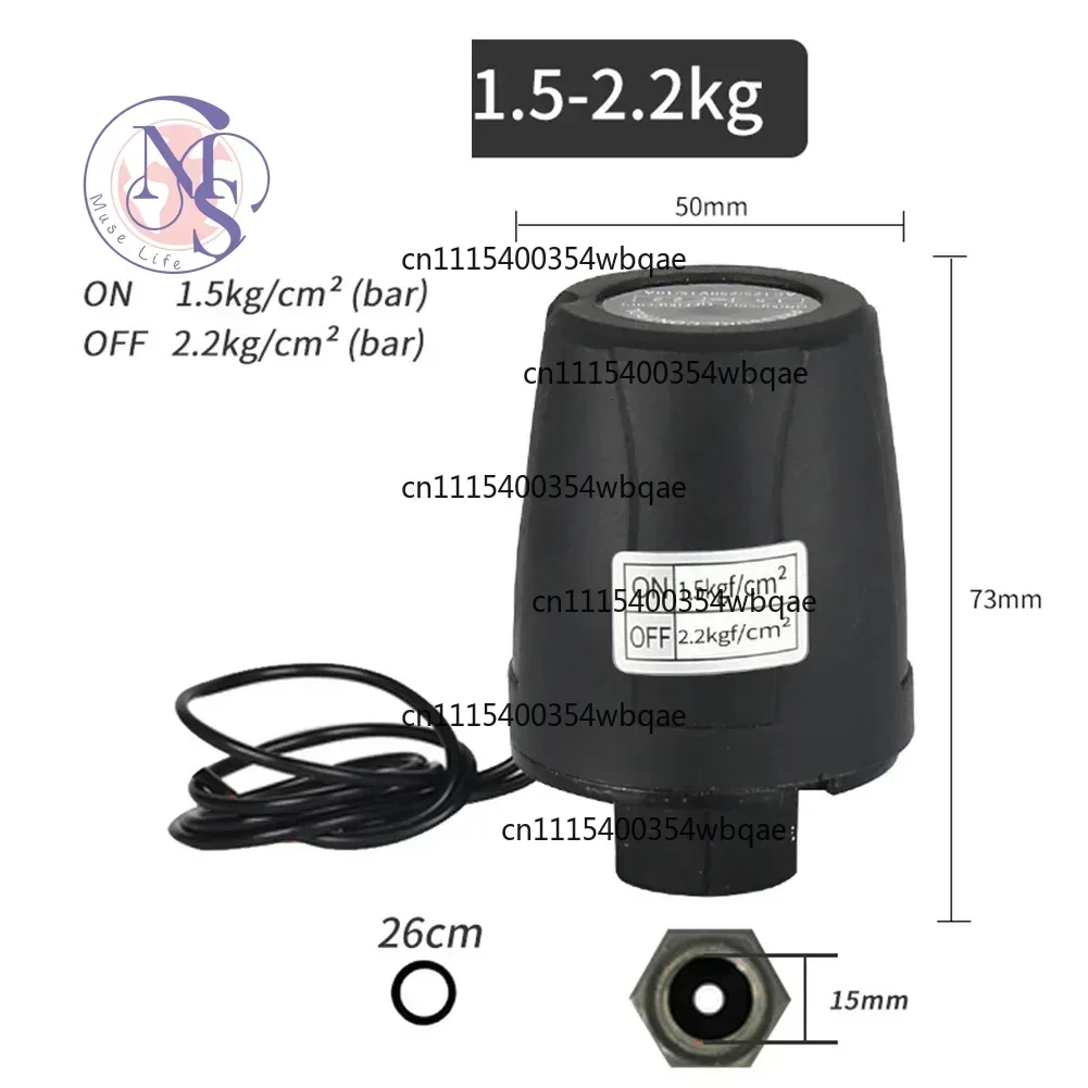 ZOCI-1Pcs Automatic Water Pump Pressure Switch Controller Double Contact AC220V 10/15A 3/8Inch Internal Thread Replacement Part