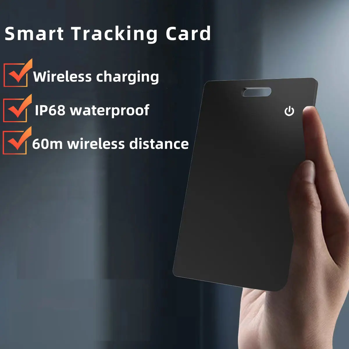 

Tracking Card IP68 Waterproof Wireless charging location wallet tracker Smart tag Smart Tracker Finder For iOS Devices