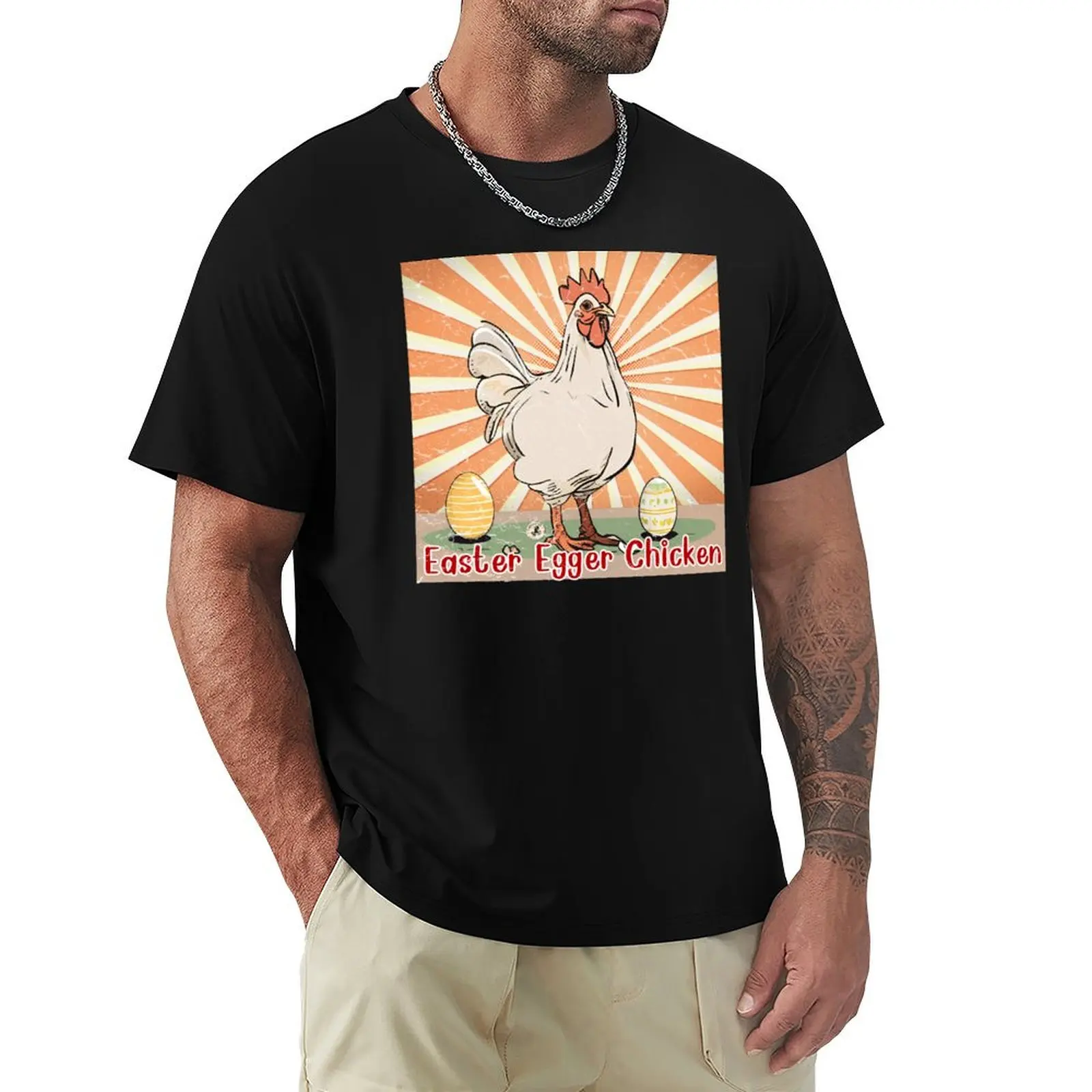 Camiseta Easter Egger Chicken, camiseta ligera para entrenamiento en el gimnasio