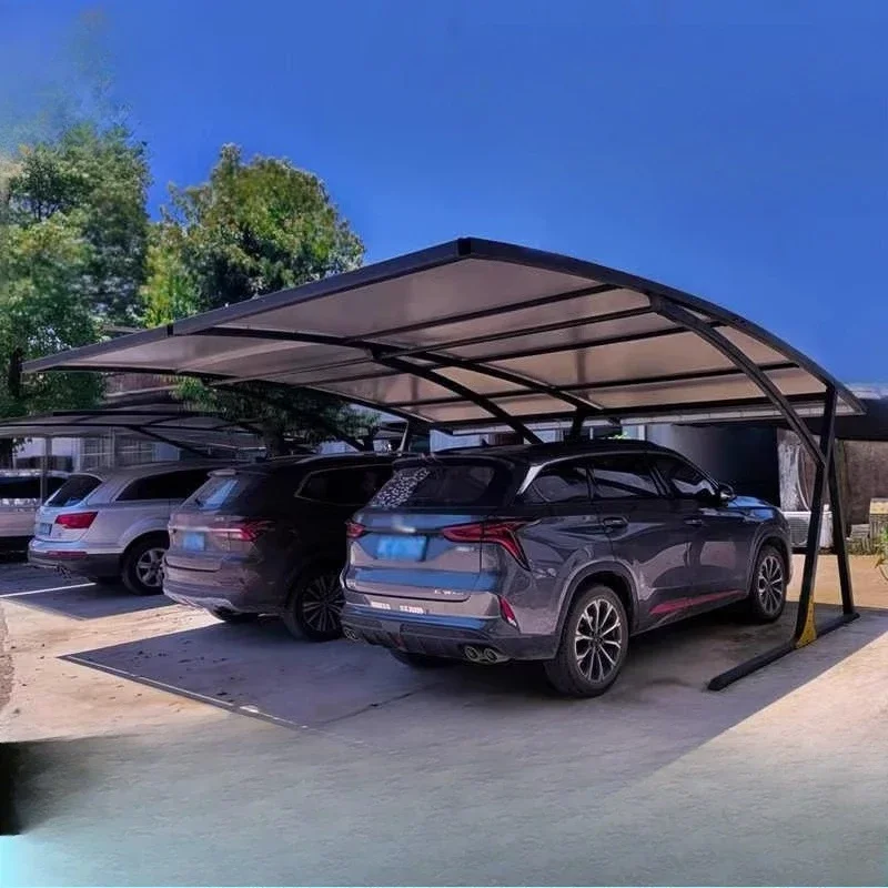 

Membrane structure double parking space outdoor parking shed household sunshade waterproof new energy car villa community