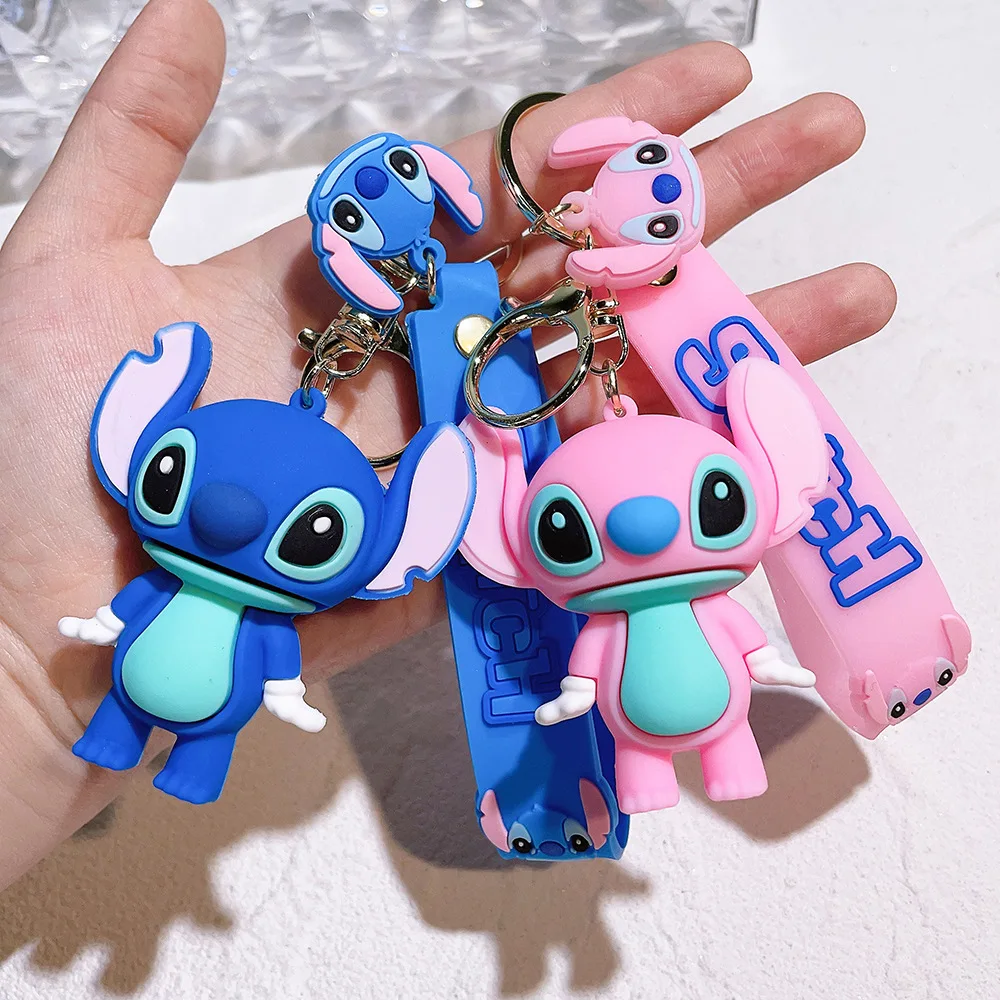Miniso anime chaveiro dos desenhos animados mickey minnie ponto pato donald bonito boneca chaveiro jóias pingente melhor brinquedo das crianças
