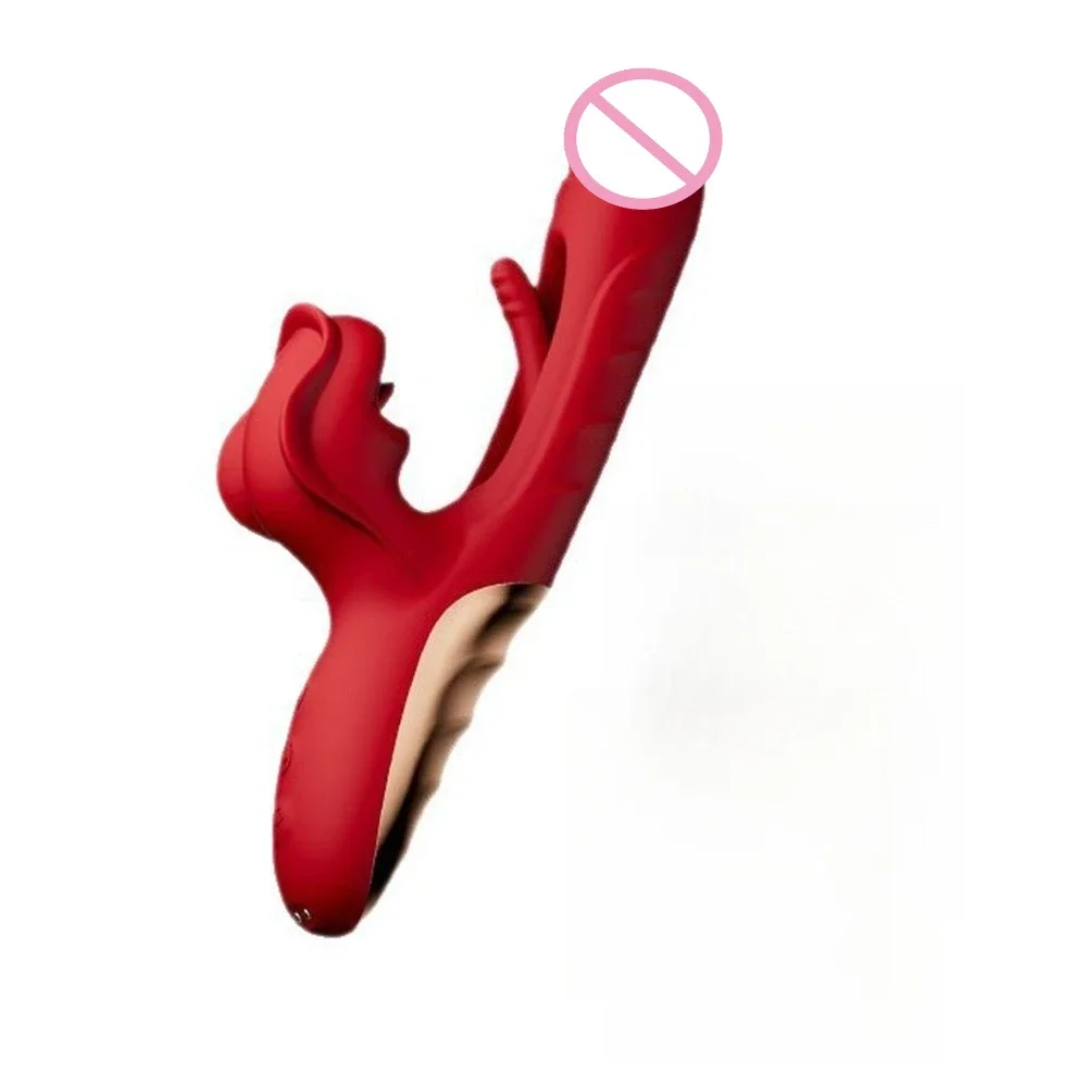 New Tongue-licking, Tapping And Vibrating Sex Toy For Women, Designed To Stimulate G-spot And Clitoris, Suitable For Adults.