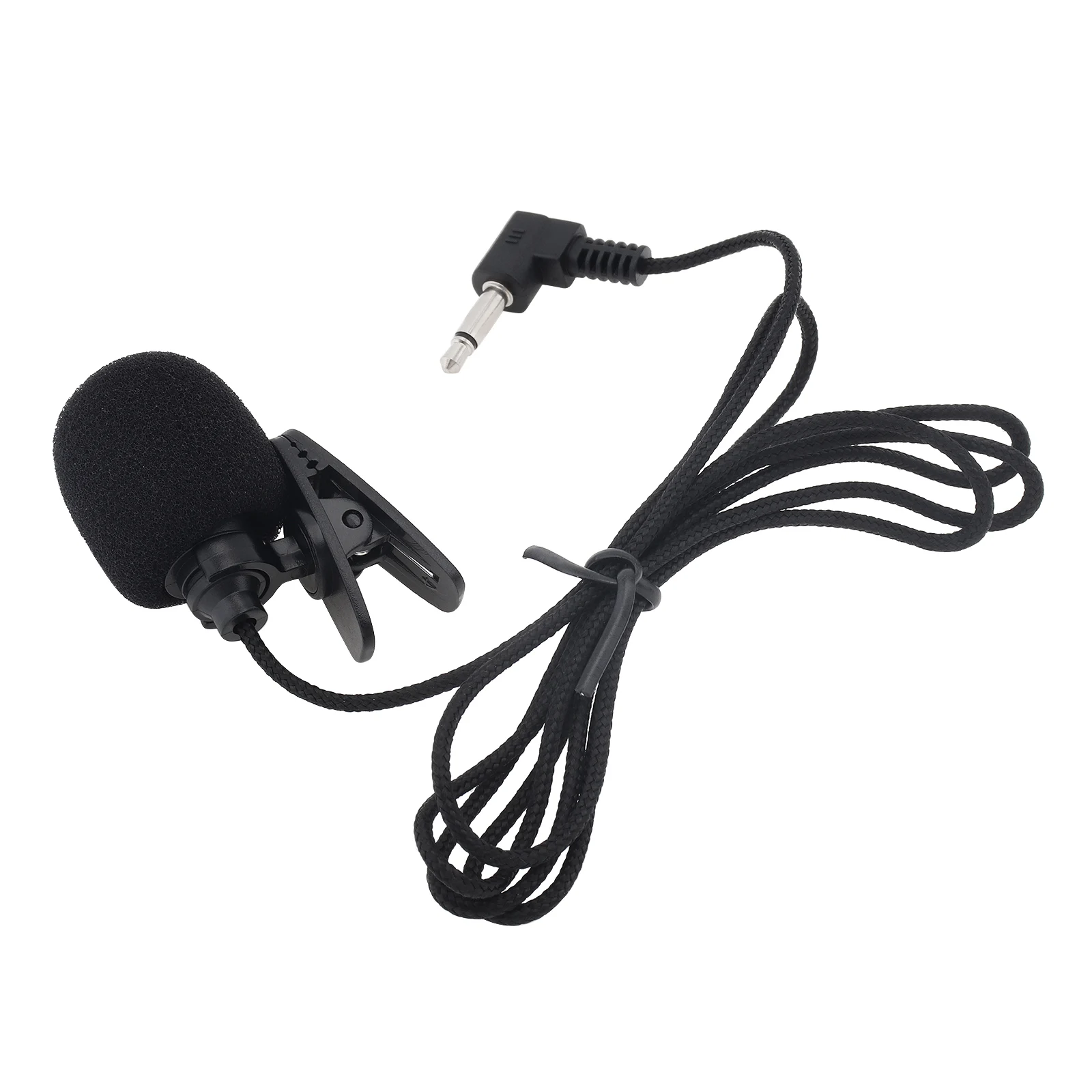 マイク付きユニバーサルポータブルミニヘッドセット,3.5mm,ラペル付きラベリアクリップ,会議用