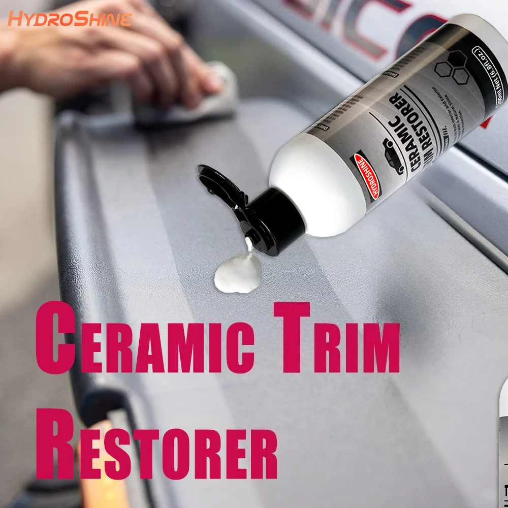 Ceramic Trim Restorer Beautifying & Maintenance Fluid - Car Interior Cleaner & Conditioner for Genuine Leather Seats,