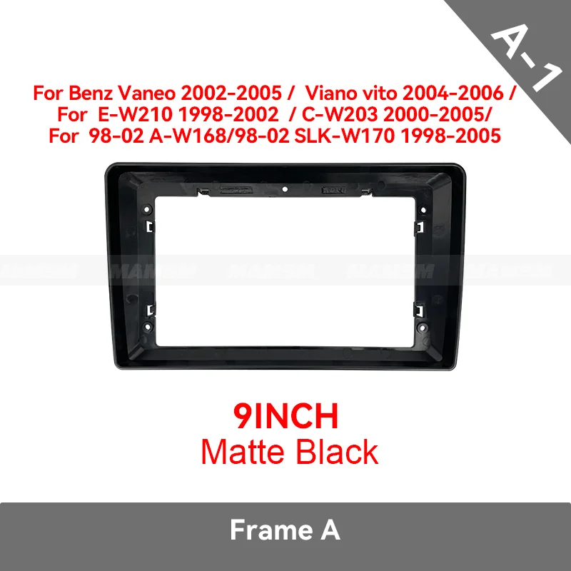 MAMSM 9inch For W209 W203 W168 W463 CLK CL-C 2002-2005 Android Car Radio Fascia Stereo Frame Multimedia Wiring Harness Canbus