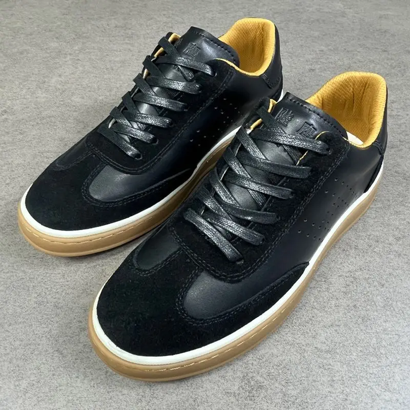 

Light Luxury Retro German Training Shoes Men's suede genuine leather breathable simple high-end versatile casual board shoes