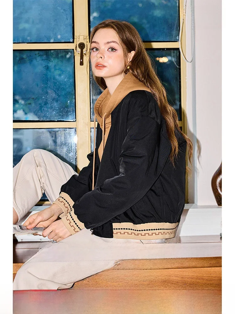 KuNMaVi Korean Style Women's Long Sleeve Cotton Jacket Warm Loose Fit Stand Collar Coat Casual Commute Winter New Arrival